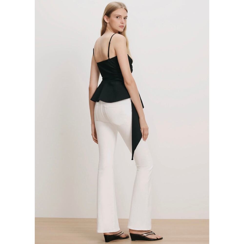 NEW Veronica Beard Beverly Skinny-Flare Jean White size 28 - Picture 4 of 7